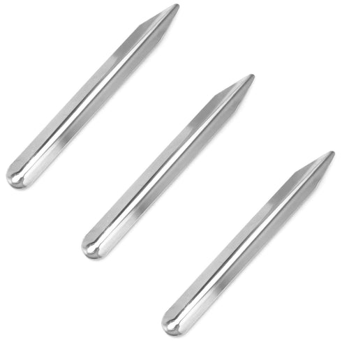 15cm Stainless Steel Spatula Scoops Lab Spatulas with Small Grooves...