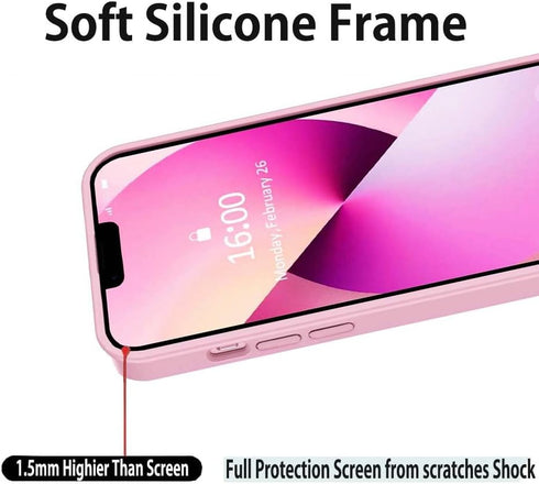 ZERMU for iPhone 13 Case, Mess%i Inter Soccer Miam-i Fashion Soft Shockproof Crystal Acrylic Full Protection TPU Shock Absorption Bumper Cover Cas...