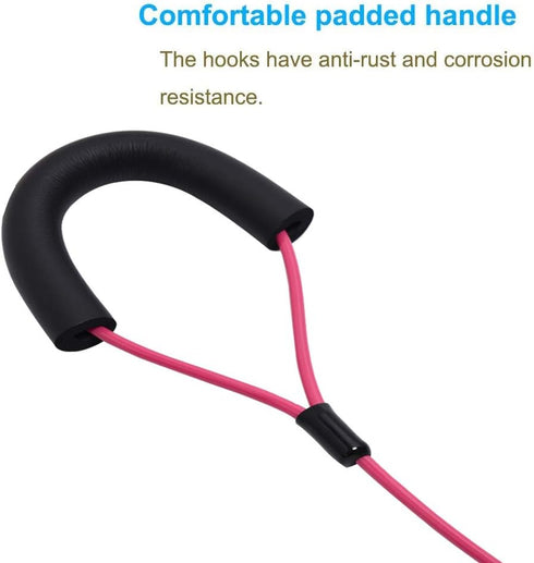 5 ft Dog Tie Out Cable Leash with Coated Steel Cable and Soft Padded Handle Dog Leashes for Medium Dog (Pink)...