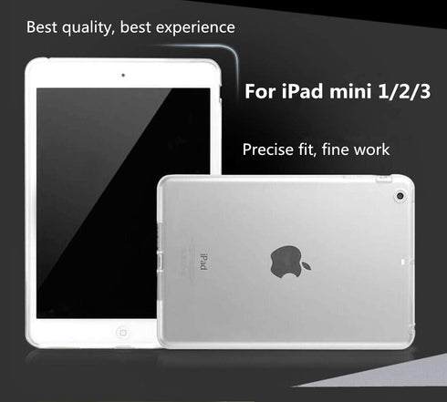 iCoverCase for iPad Mini 1/2/3 Clear Case, Ultra-Thin Transparent Soft TPU Back Cover Flexible Protective Skin Case for iPad Mini 1/2/3 (7.9") -Cl...