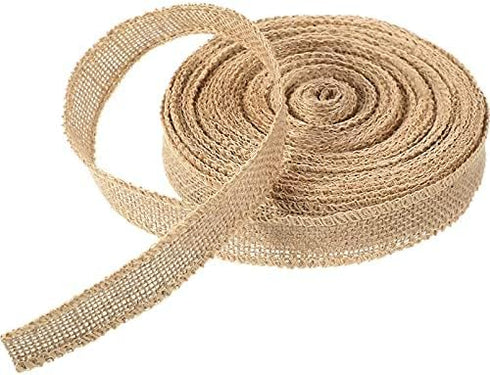 20 Yard Burlap Wide Ribbon Jute Ribbon Natural Burlap Wired Edge Ribbon for Wreaths Crafts Valentine's Day Gift Wrapping Party Decoration Outdoor ...
