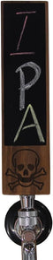 Sports Bar Beer Keg Tap Handle, Zombie Keg Handles for Bar Brewery, Walnut Wood with Chalkboard, 8" L X 2" W...