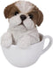 Pacific Giftware Adorable Teacup Pet Pals Puppy Collectible Figurine 5.75 Inches (Shih Tzu)...