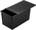 Loaf Pan with Lid, Non-Stick Bread Pan Bakeware Durable Carbon Steel Bread Toast Mold with Cover-Black...