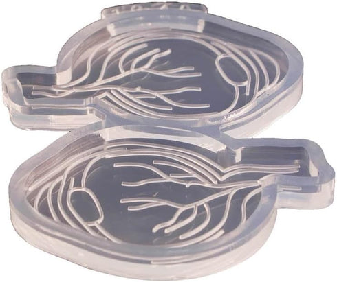 Angel Wings Anatomical Eyes Shape Clear Mold for Epoxy Resin UV Resin, Silicone Mold for DIY Craft Badge Reel Coasters Chocolate Cake Mold...
