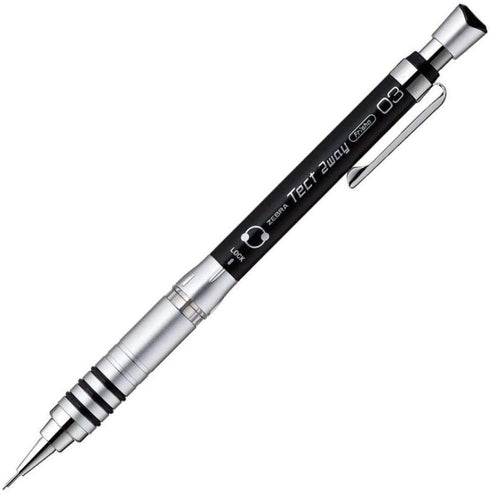 ZEBRA Mechanical Pencil, Tect 2 Way, 0.3mm, Black Body (MAS41-BK)...