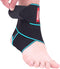 Ankle Brace Support Adjustable Breathable Elastic Nylon Material Fit for Most Size Use for Sports (Blue 1pcs)...