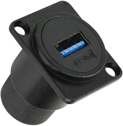 Toronce USB3.0 D Series Panel-Mount Connector | D-USB-3.0 USB 3.0 Pass Through Connector...