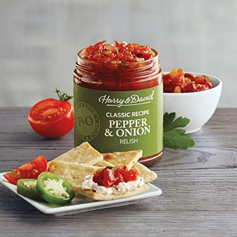 Harry & David Classic Recipe Pepper & Onion Relish (10 Ounces), Hot Dog Topping, Hamburger Relish, Condiment Staple...