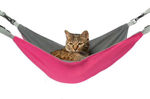 Extra Large Cat Hammock Hanging for Cage,Hanging Cat Bed,Washable Soft Outdoor Cat Mat,Waterproof Cooling Kittens Pad for Cats 26 x 20 inches (XX-...