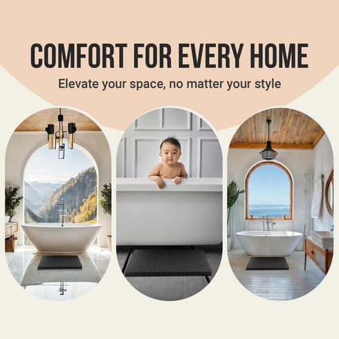 ITSOFT Plush Bathroom Rug 22x14, Absorbent Machine Washable Non Slip Chenille Bath Mats, Quick Dry Bathmat, Bath Rugs for Bath, Shower, Bedroom, o...