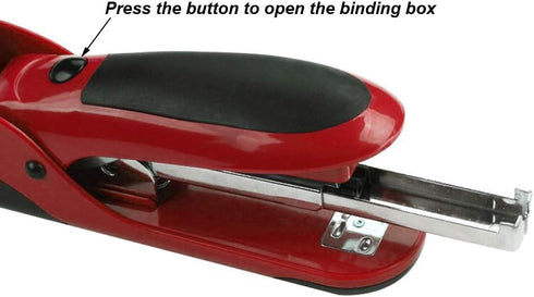 2 in 1 Red Multifunctional Stapler Desktop Tape Dispenser Office Supplies Stapler Tape Holder...