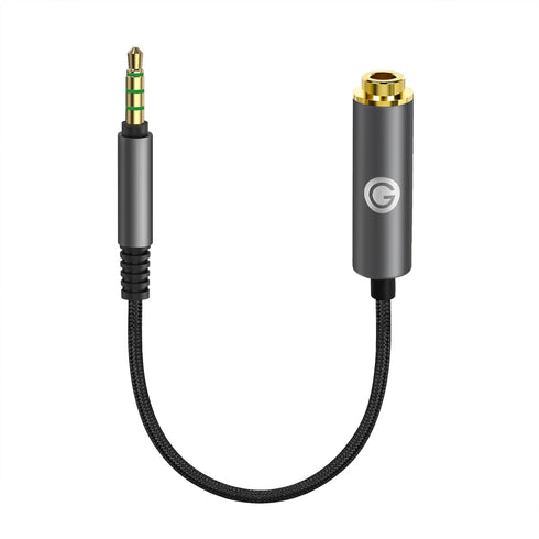 GEEKRIA 3.5mm to 4.4mm Balanced Adapter Cable, 5-core Audio Conversion Cord, Headphone Plug Adapter, Aluminum Alloy Connector, PP Yarn Braided Upg...
