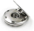 50 Sets 2 Parts Sew On Snaps Buttons Metal Press Fasteners 21mm Silver...
