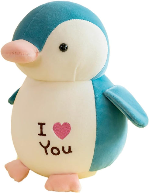 9.8" Plush Penguin Dolls?Kids Blue Stuffed Animals Toys, Boy Girl Girlfriend Valentine's Day I LOVE You Gift...