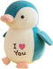 9.8" Plush Penguin Dolls?Kids Blue Stuffed Animals Toys, Boy Girl Girlfriend Valentine's Day I LOVE You Gift...