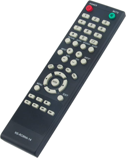 NS-RC6NA-14 NSRC6NA14 Replacement Remote Control Compatible with Insignia LED TV NS-32D20SNA14 NS-24E40SNA14 NS32D20SNA14 NS24E40SNA14 24 32 inch ...