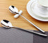 Long handle Soup Spoons Stainless Steel Round handle Soup Spoon,Korean Long handle Bar Spoons Silver Pack of 4...
