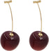 Cherry Earrings for Women 3D Red Crystal Simulation Cherry Drop Earrings Sweet and Lovely Light Weight Fruit Earrings Tassel Earrings Jewelry Gift...