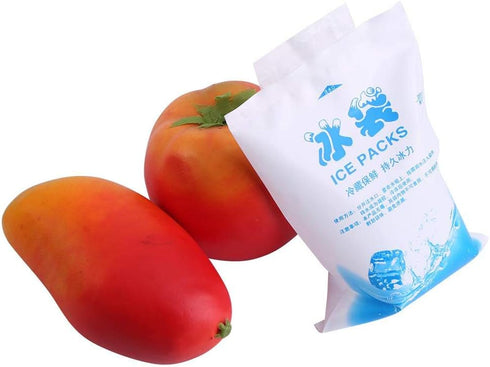 Reusable Ice Pack, Flexible Freezer Cold Packs for Lunch or Cooler Bag, PE Material 10 Pack with NO ICE(200ml)...