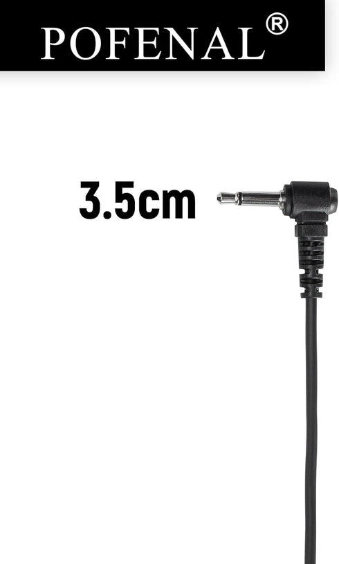 Walkie Talkie Radio Listen Only Earpiece Headset with Clear Acoustic Tube Retaining Clip & Medium earmold(3.5mm pin, 1 pcs)...