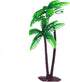 12Pieces 3.15-inch and 5.5-inch Green Palm Tree Cake Topper Decorated with Coconut Cake Topper Cake Decoration or Model, Sand Table Decoration....