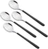 4-Piece Stainless Steel Dinner Spoons with Round Edge, 8 inches Comfort Long Handle Table Spoon, Mirror Polished Flatware Utensils Dishwasher Safe...