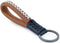 Luxury Ostrich Grain Leather Valet Keychain, Elegant Designer Key Chain with 3 Detachable Key Rings...