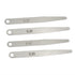 Feeler Gauge PZRT 2pcs 0.1mm and 2pcs 0.2mm Metric Thickness Feeler Gauge Gap Measuring Tool Metric Filler Thickness Gage Measurement Tool...