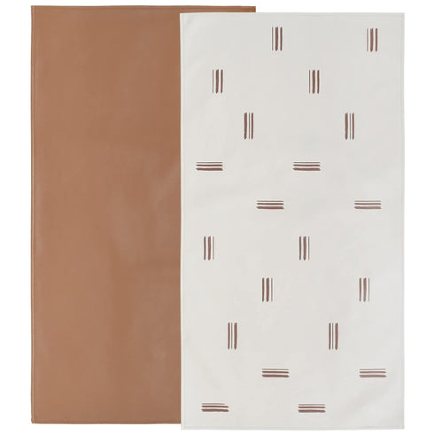 Owlowla Baby Diaper Changing Pad Portable Changing Mat Travel Changing Pad Liner for Baby and Small Toddler(Classic Brown&Brush Strokes)...