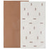 Owlowla Baby Diaper Changing Pad Portable Changing Mat Travel Changing Pad Liner for Baby and Small Toddler(Classic Brown&Brush Strokes)...