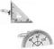 Triangle Architect Math Ruler Protractor Cufflinks...