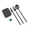 Outlery Portable Stainless Steel Cutlery Set (Black) -Travel Silverware with Case for Easy Transport - Designed for On-The-Go Dining for Modern No...