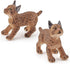2 Pcs Realistic Lynx Figure Plastic Lynx Figurine Lynx Action Figure Simulated Lynx Model for Halloween Christmas Birthday Party Favors Decoration...
