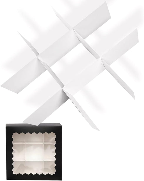 qiqee 30 Sets Cookie Dividers for 9×9×2.5 inch Bakery Boxes...