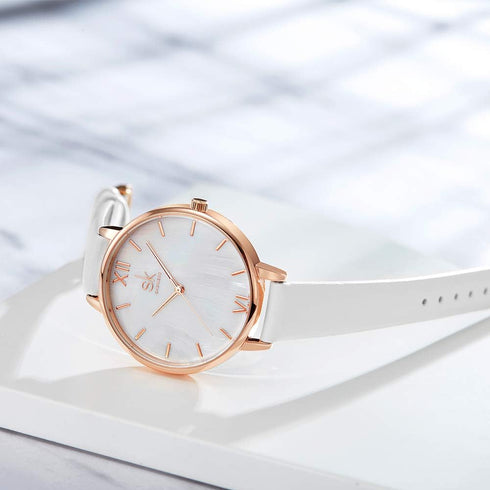 Creative Simplicity Women Watch Genuine Leather Elegant Women Watches Ladies Business Wristwatch...