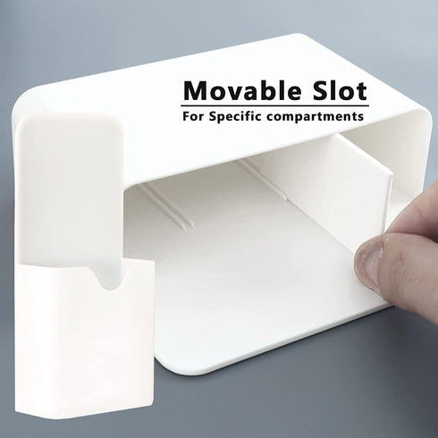 2 Pcs Magnetic Marker Holder Wall Mount Marker Holder for Dry Erase Whiteboard Fridge, Self Adhesive Magnetic Pencil Holder Caddy for Home Office ...