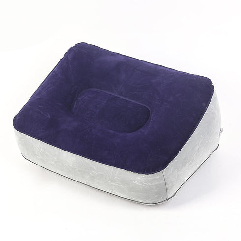 Inflatable Travel Foot Rest Pillows, Air Foot Rest Pillow Inflatable Footrest Cushion for Travel, Office and Home, Perfect Airplane Travel Accesso...