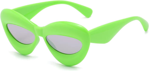 Long Keeper Sexy Lip Sunglasses - Unique Women Thick Frame Cat Eye Candy Color Punk Sun Glasses UV400...