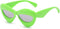 Long Keeper Sexy Lip Sunglasses - Unique Women Thick Frame Cat Eye Candy Color Punk Sun Glasses UV400...