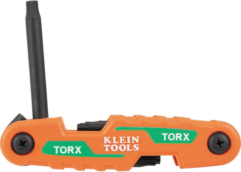 Cmpct Folding Hex Key Set 8-Key Torx Sizes...