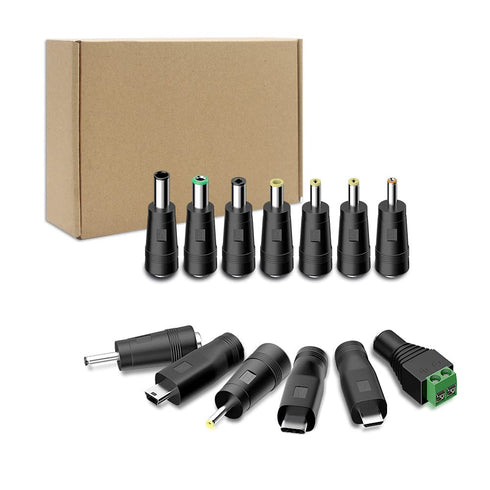 Belker Universal 5V DC 5.5 2.1mm Jack Charging Cable Power Cord, USB to DC Power Cable with 14 Interchangeable Plugs Connectors Adapters Compatibl...