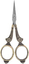 Scissors,Mini Vintage Stainless Steel Sewing Scissors Classical Cutting Embroidery Crafts Tool(Figure 8 cut bronze)...