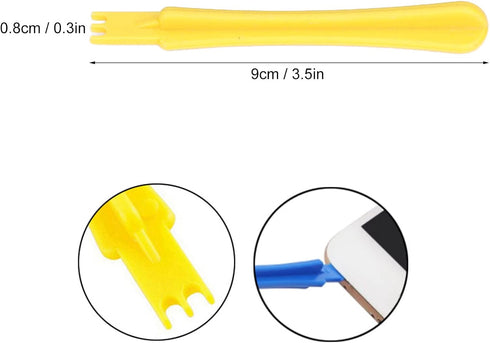 Disassembly Tools, Triangular Sheet No Damaging 19 Piece Plastic Spudger Surface for Mobile Phones Laptops Glasses...