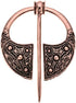 COLORFULBLING Brooch Cloak Pin Scarf Shawl Buckle Clasp Pin Brooch Penannular Brooch for Costume Accessory, Antique Silver, Rose Gold(silver)...