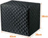 Bread Maker Cover, Cotton Quilted Diamond Stitching Bakeware Protector,Kitchen Toaster Appliance Dust Cover, Machine Washable(Black, 17"x11"x15")...