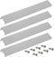 LC LICTOP 250mm/9.8" Finger Edge Pull Concealed Handle for Home Kitchen Door Drawer Cabinet Silver Stain Nickel with Screws(4Pcs)...