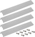 LC LICTOP 250mm/9.8" Finger Edge Pull Concealed Handle for Home Kitchen Door Drawer Cabinet Silver Stain Nickel with Screws(4Pcs)...