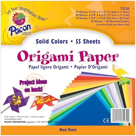 Pacon® Origami Paper, Pack of 55 Sheets...