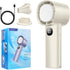 Portable Handheld Fan 5000mAh USB Rechargeable Mini Fan 10000RPM Speed(1-100) Adjustable Turbo Personal Fan with Digital Display Electric High Spe...